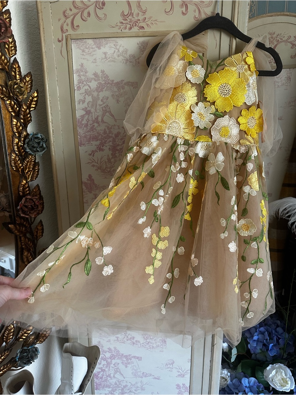 JessaKae yellow Bramble dress in mini size 4-5Y